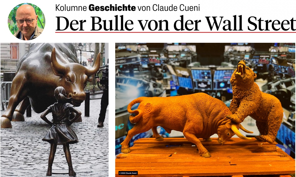Sticker mit Bulle gegen Bär Aktienmarkt Börse Trading KI Kunst